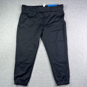 Easton Softball Fast pitch Women's Pants XL 35"-37" Screamin' E Design Black